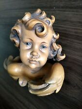 Engel Putte Holz Geschnitzt Engelskopf Sehr Feine Arbeit, schön, gut erhalten