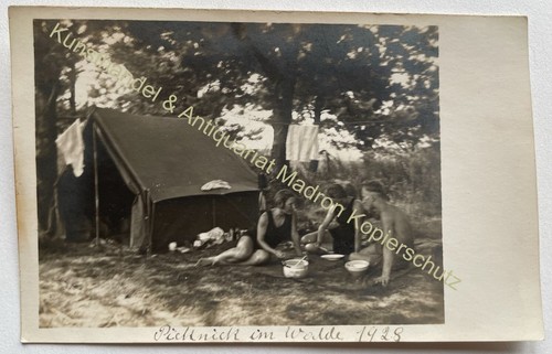 Orig foto 1928 picknick - orig.,