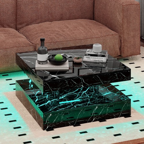 Hochglanz-LED-Couchtisch