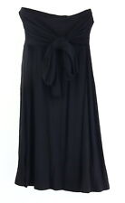 Rock mit Gummizug Gr. 36 Schwarz Damen Midi-Skirt Freizeitrock RPW