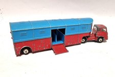 gebraucht! Corgi Major Toys Bedford Pferdetransporter rot/blau - bespielt