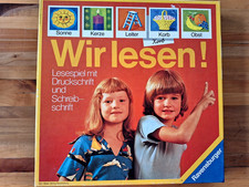 Wir lesen! Lesespiel Kinder
