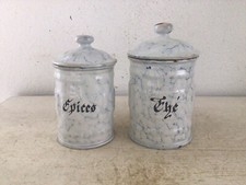 2 alte Emaille Dosen