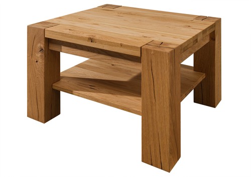Couchtisch wildeiche 70x70x45 - wildeiche,