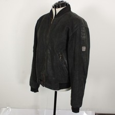 Belstaff Black Prince Leder Biker Jacke Herren Large Schwarz Vintage Wetterfest