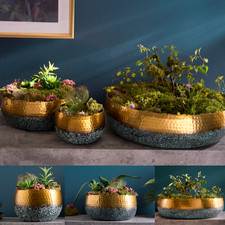 Handgearbeitete Deko Schale ORIENT gold AUSWAHL mit Patina Classic Hammerschlag