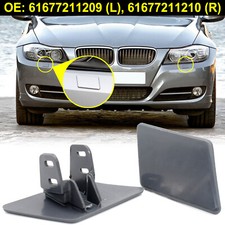 2er Set,Für BMW 3er E90 E91 Scheinwerferreinigungsanlage Abdeckung Vorne Blende