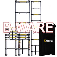 B-Ware Teleskopleiter Kappleiter Stehleiter Alu Mehrzweckleiter Anlegeleiter