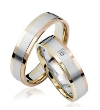 2x333 GOLD Trauringe PAARPREIS Eheringe Gelbgold Weissgold Rotgold+Stein+Gravur