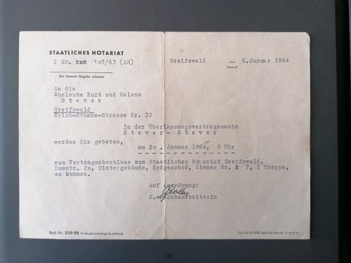 Ddr staatliches notariat - ddr,