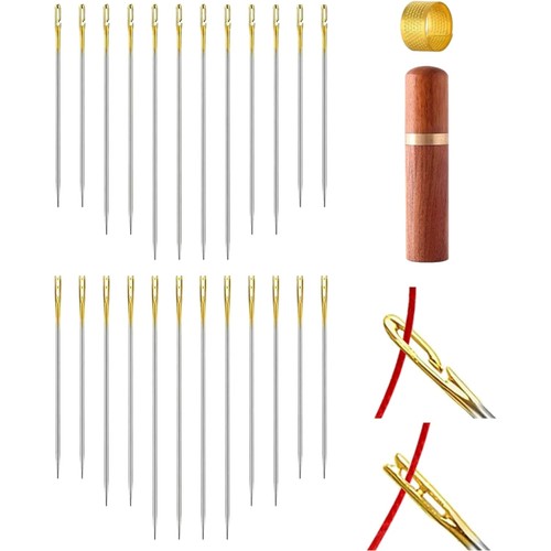 Selbsteinfädelnde nadeln set - selbsteinfädelnde,