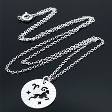 KETTE & ANHÄNGER WIDDER AUS 925/- SILBER SCHMUCKJAGD