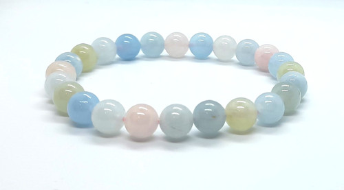 Beryll kugelarmband mehrfarbig - beryll,
