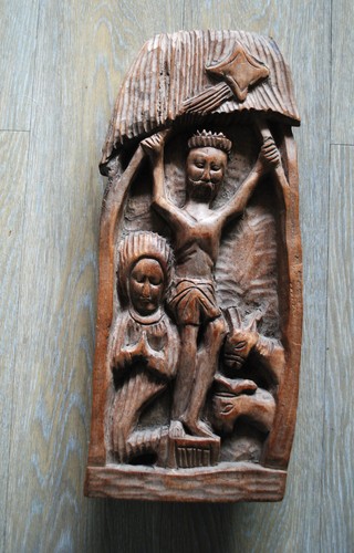 Antiker holzrelif altar - ***,