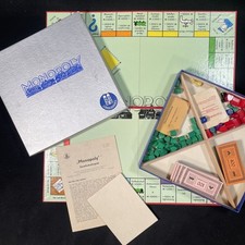 Vintage Monopoly 60er Silber DM Version Holzkreuz von Schmidt Spiele Vollständig