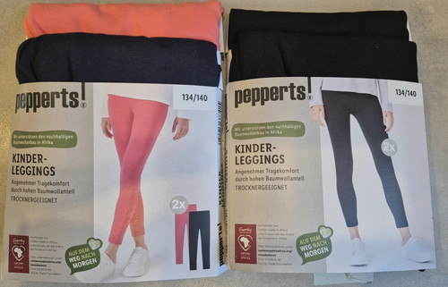 Mädchen leggings 2er - 2er, pack