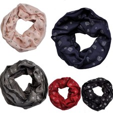 XXL Cotton Loop-Schal Loopschal Halstuch Tuch Schlauchschal  Anker Stern