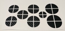 Motorhaube Heckklappe Felgen Carbon Look Aufkleber Sticker passend Für Bmw