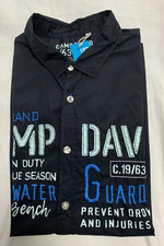 Camp David kurzarm Hemd - Deep