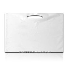 250 DKT Tragetaschen 68x50x5cm weiß 60µ SEHR STABIL Plastiktüten Tüten