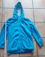 US.MARSHALL, Sweatjacke, Gr. L, Blau mit Teddyfutter