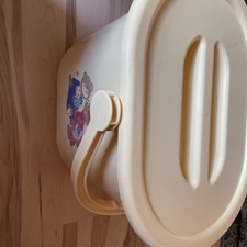 Windel Mülleimer | gelb |Bärchen Muster | Baby Ausstattung |zustand Sehr Gut 