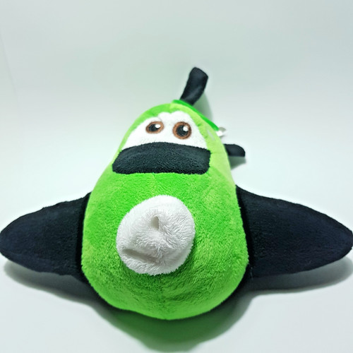 Plüschflugzeug grün schwarz