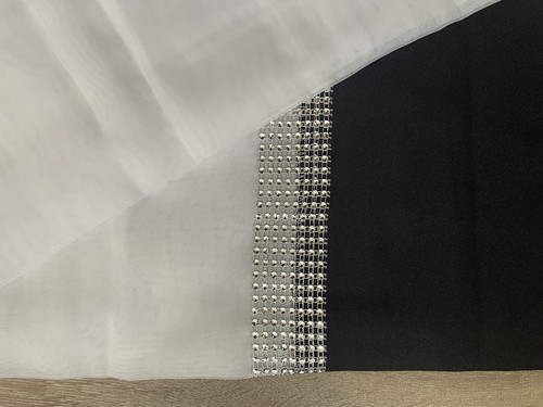 Gardine store strass - gardine,