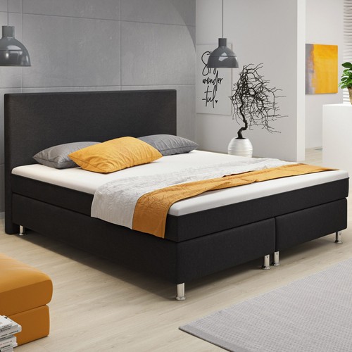 Boxspringbett schwarz bett - boxspringbett,
