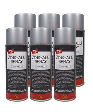6x 400ml ZINK-ALU-SPRAY 98% REIN Rostschutz Grundierung Zinkspray 300°C