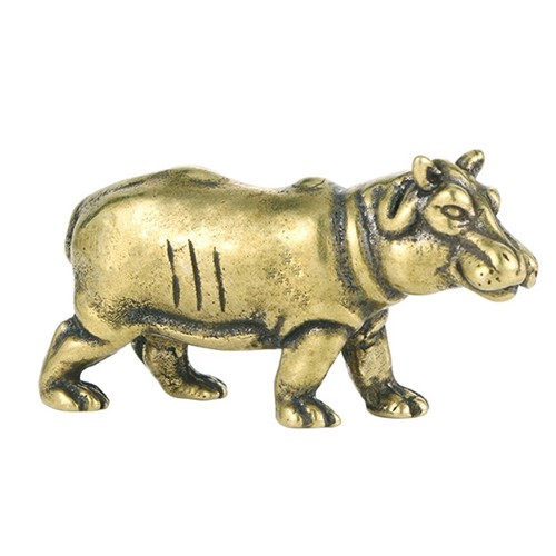Miniatur nilpferd figur - figur, aus
