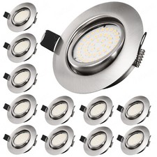 12X LED Einbaustrahler Einbauleuchten ultraflach Deckenstrahler Spot Lampen 230V