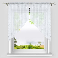 2 Stück Scheibengardinen