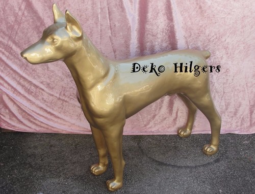 Dobermann lebensgroß stehend - lebensgroß,