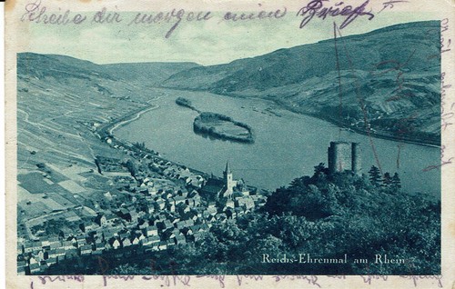 Reichs ehrenmal am rhein - ak,
