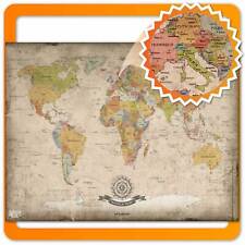 Weltkarte Poster Vintage Antik Antike Landkarte XXL Retro Wandbild Bild Deko Alt