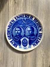 Patriotischer Rosenthal Teller Jagdflieger Immelmann Boelcke Militär I. WK Orig