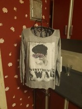 Tolles Damenshirt, QS, Gr. S, Print, langarm, nur anprobiert Schnäppchen ab 1€!