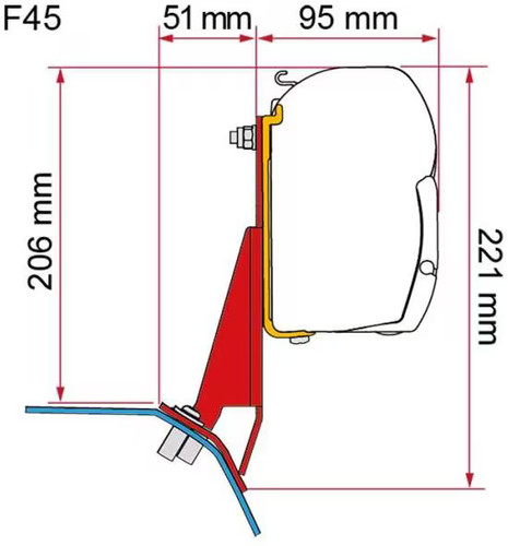 Fiamma f43 f45 adapter - fiamma,