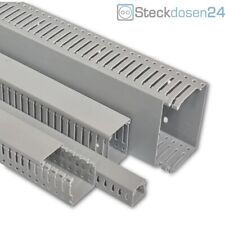 Verdrahtungskanal mit Deckel Kabelkanal Installationskanal Grau 1m