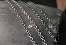 B25 Herren Kreuzkette Gliederkette 925 Sterling Silber Länge wählbar 3,5 mm #1