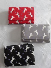 Damen - Börse Geldbörse Portemonnaie, groß+  Motiv: Einhorn    +N+