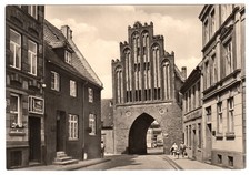 Wismar wassertor mit - ak,, wismar,