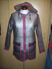 Regenmantel Esmara Damen Grau Transparent Jacke  Mantel Regen Wind Gr. 40