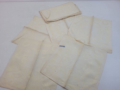10x servietten beige gold - 10x,