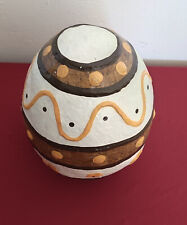 Osterei Osterdekoration Pappmache schönes großes Dekor Ei.