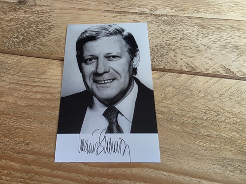 Helmut schmidt repro autogramm - schmidt, repro-autogramm