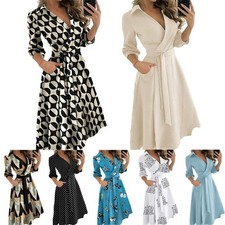 Damen Elegant MaxiKleid 3/4