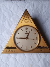 Seltene originale Alpina Werks-/Schaufensteruhr (1950er/60er) - Dreiecksform