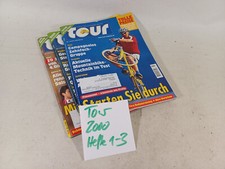 Zeitschrift Tour Jahrgang 2000, drei Hefte, Rennrad